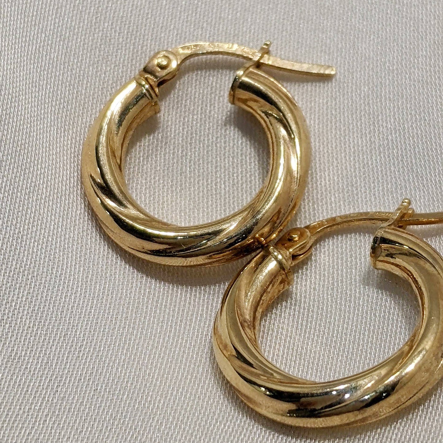 Mini Creole Hoop Earrings 9ct Yellow Gold