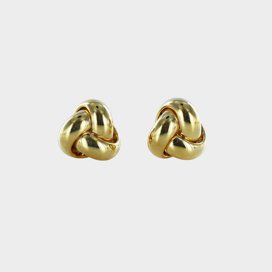 9ct Yellow Gold Knot Stud Earrings