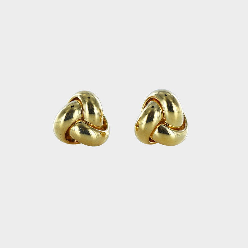 9ct Yellow Gold Knot Stud Earrings