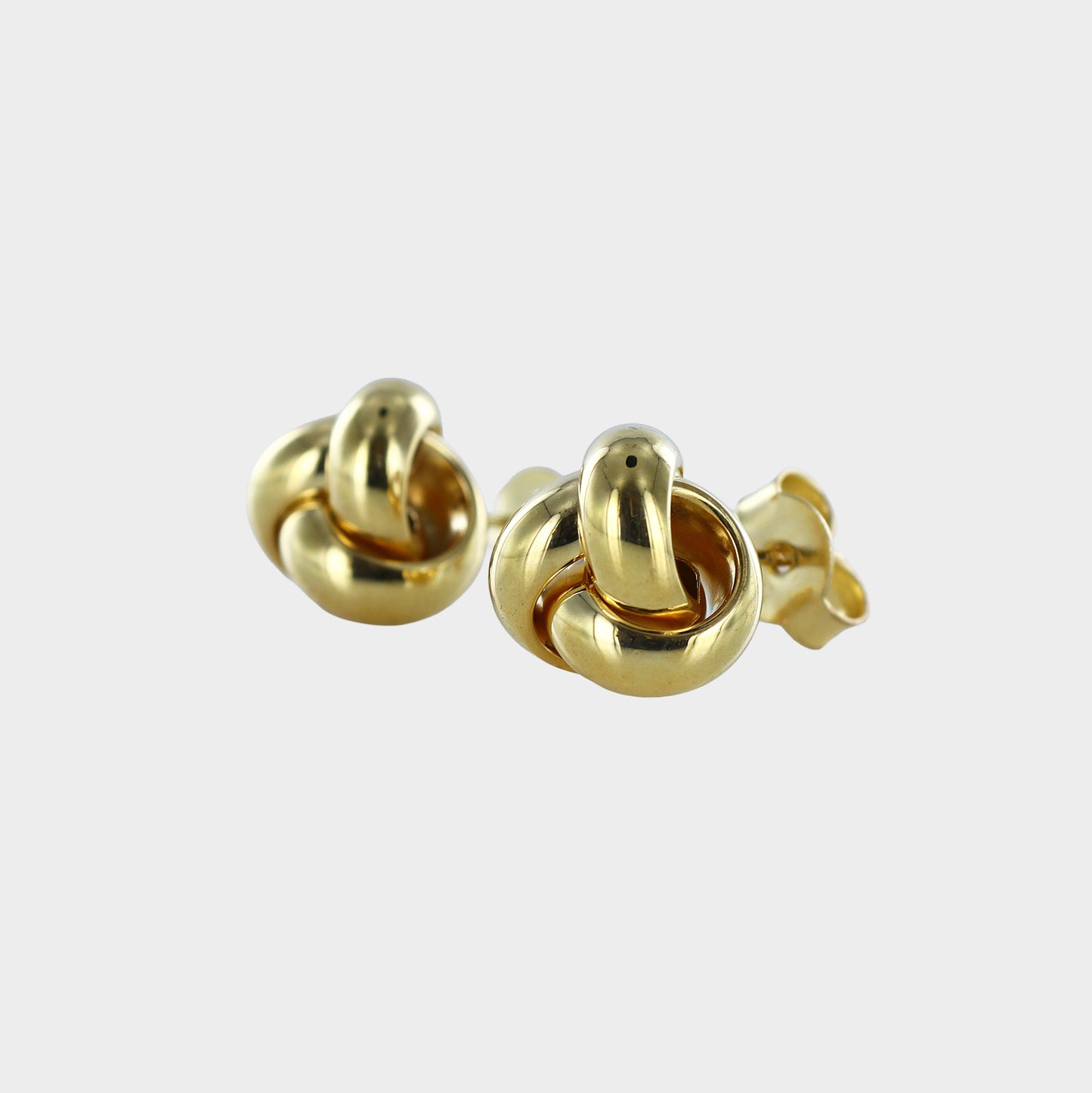 9ct Yellow Gold Knot Stud Earrings