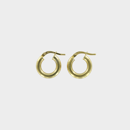 Mini 9ct Yellow Gold Hoop Earrings