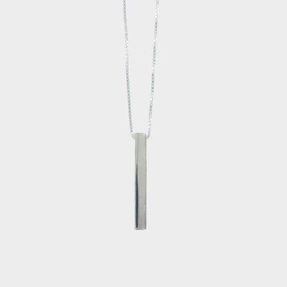 Sterling Silver Essential Bar Pendant