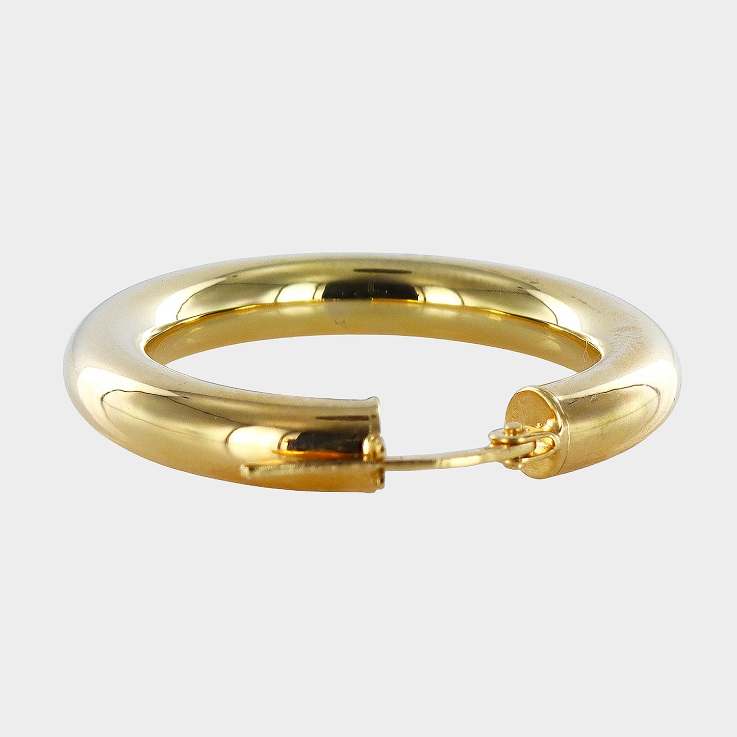 Polished 9ct Yellow Gold Hoops 25mm