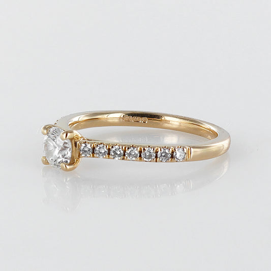 18ct Rose Gold Diamond-Set Engagement Ring