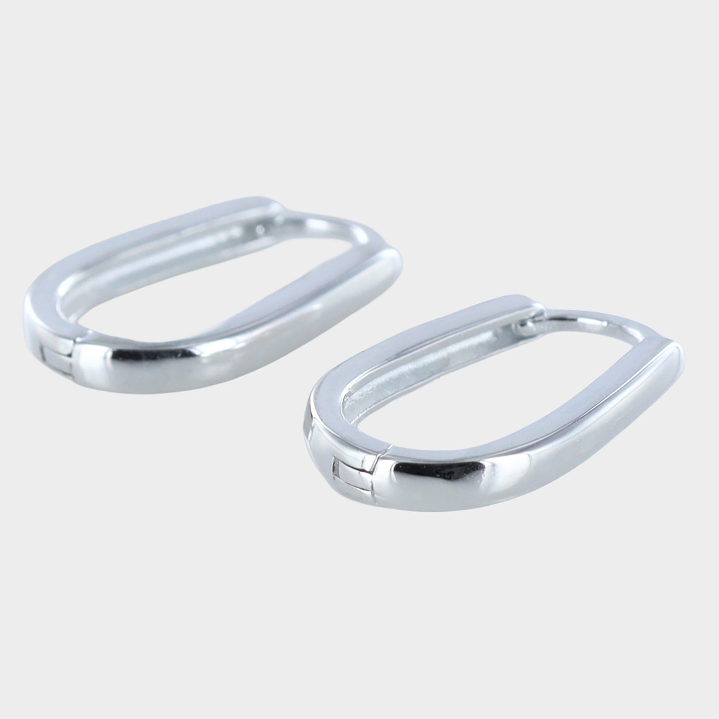 Oval Huggies 925 Sterling Silver