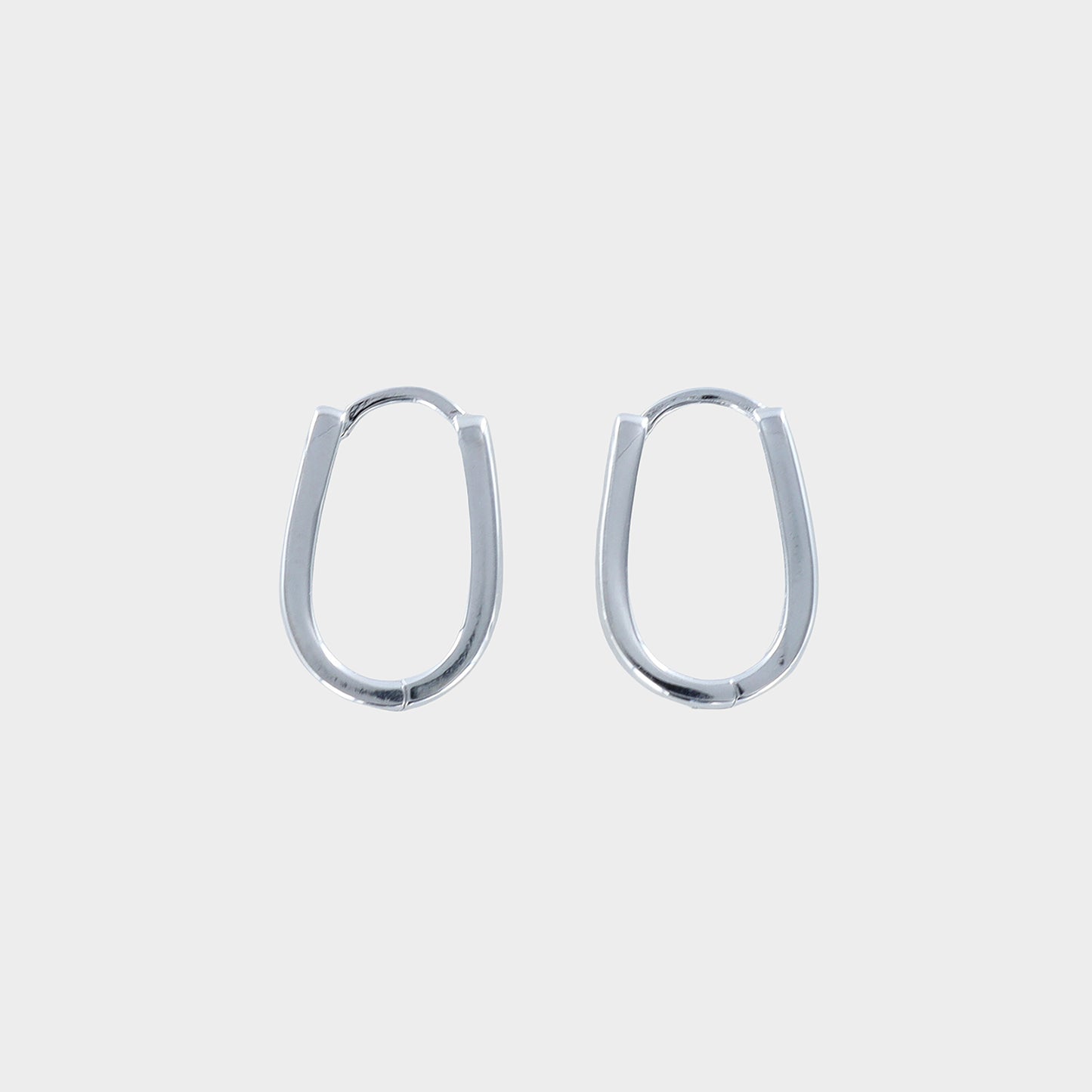 Oval Huggies 925 Sterling Silver