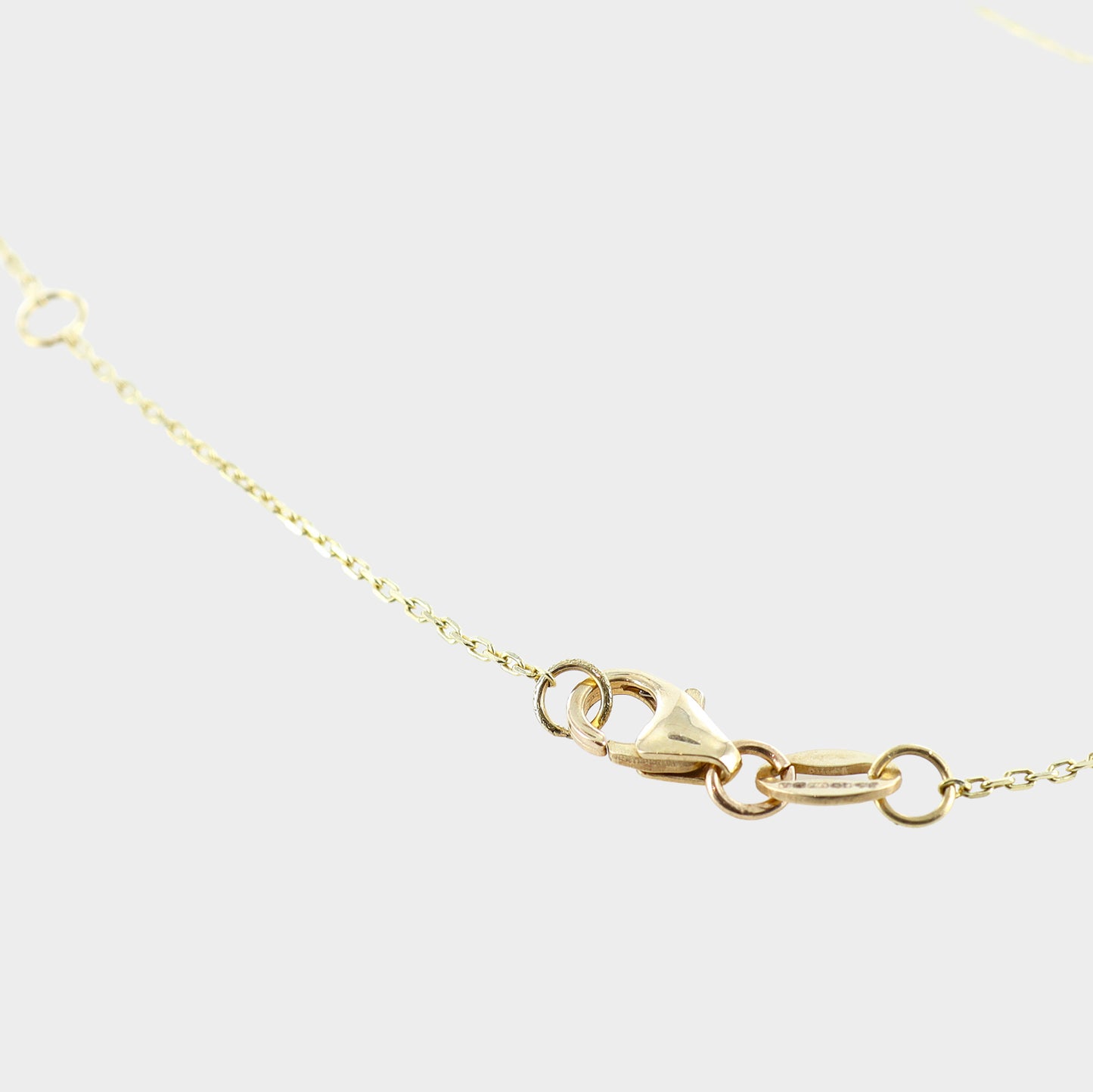 Squared Open Design Necklace 9ct Yellow Gold