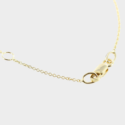Offset Squares Necklace 9ct Yellow Gold