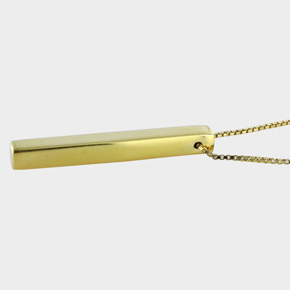 Gold-Plated Essential Bar Pendant