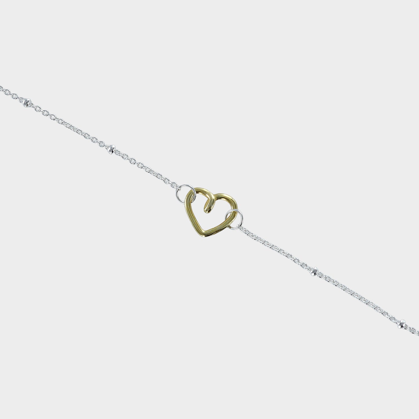 Gold Plated Signature Heart Bracelet