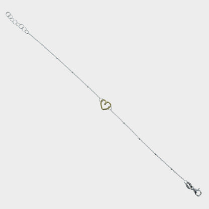 Gold Plated Signature Heart Bracelet
