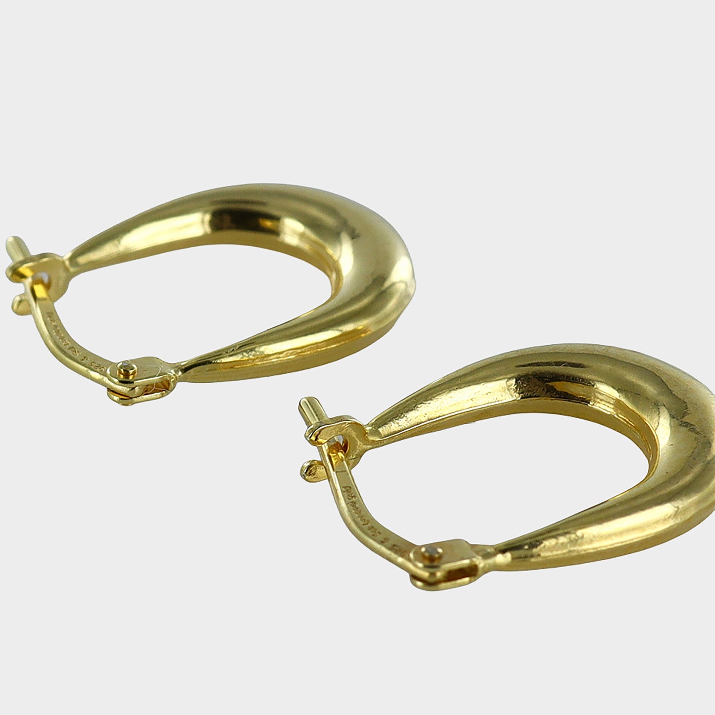 Bonded Elongated Gold Vermeil Hoops