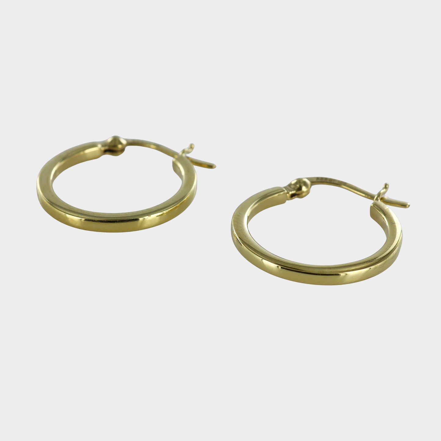 Squared Hoops 20mm Gold Vermeil