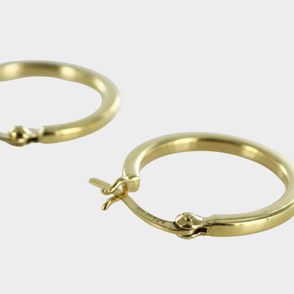 Squared Hoops 20mm Gold Vermeil