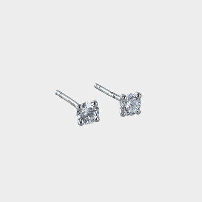 0.49ct Round Brilliant-Cut Lab-Grown Diamond Studs