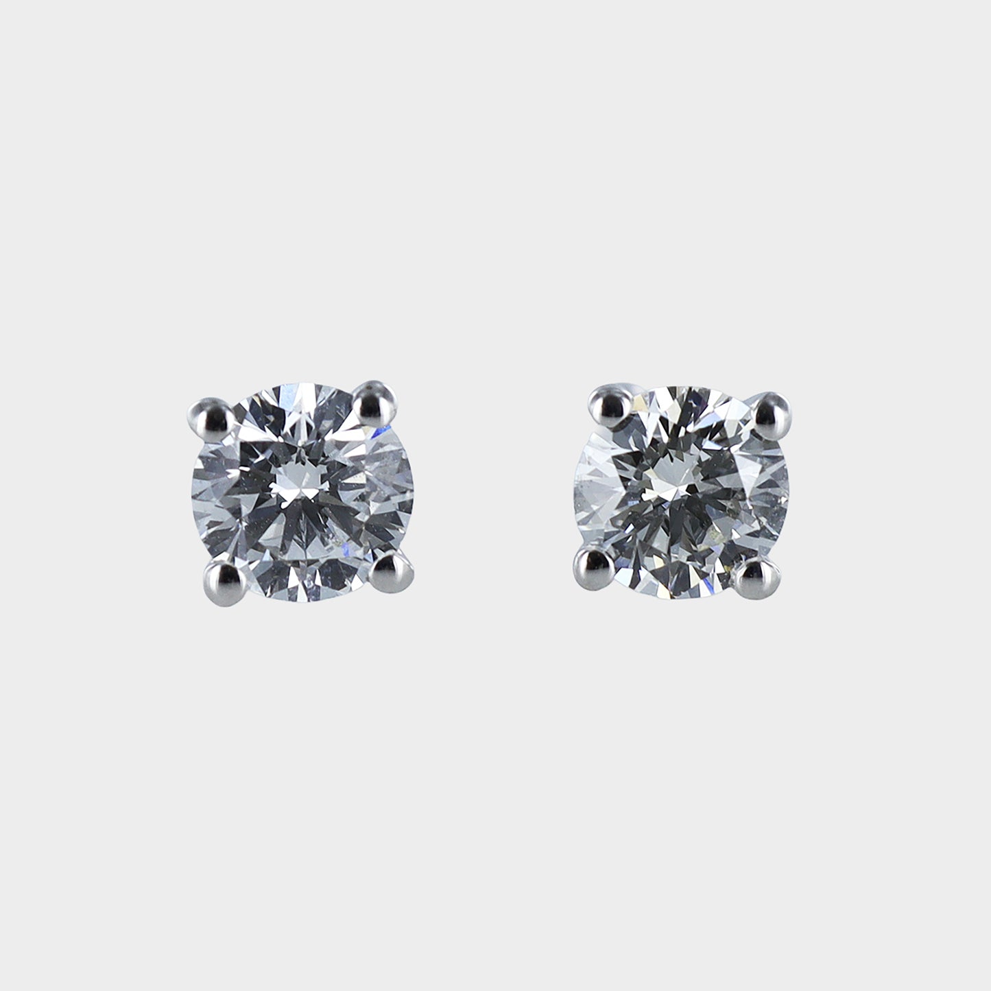 1.02ct Round Brilliant-Cut Lab-Grown Diamond Studs