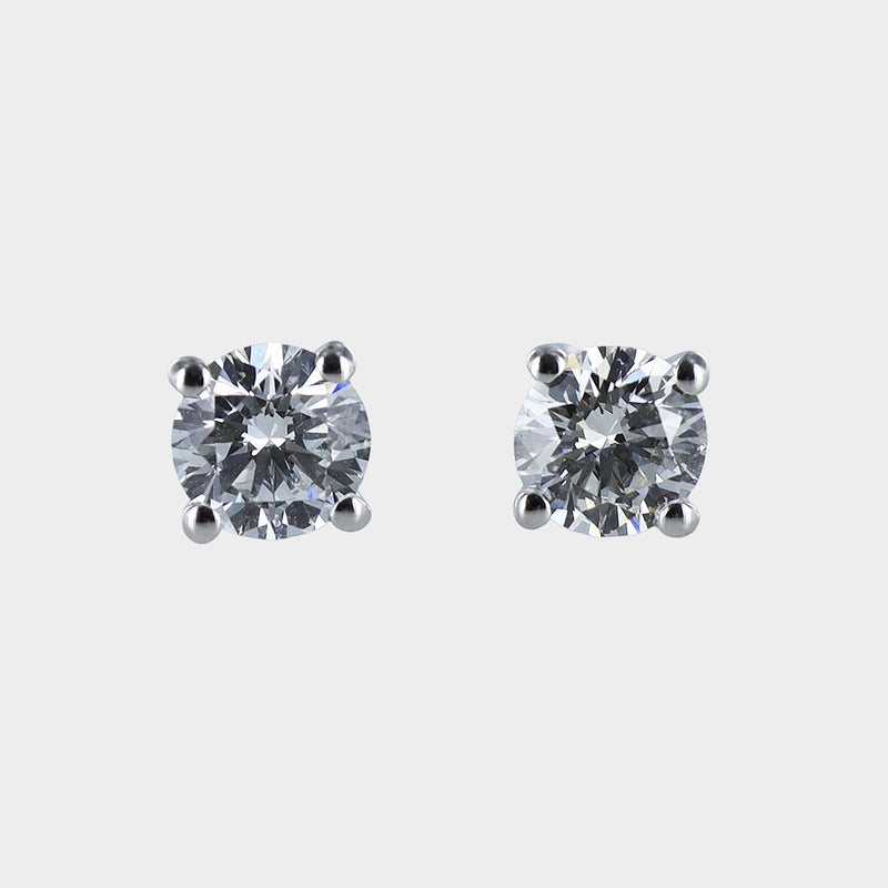 1.02ct Round Brilliant-Cut Lab-Grown Diamond Studs