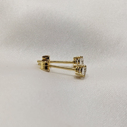 Diamond Stud Earrings 18ct Yellow Gold