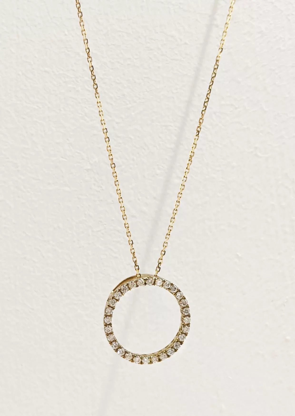 Diamond Circle Of Life Pendant 9ct Yellow Gold