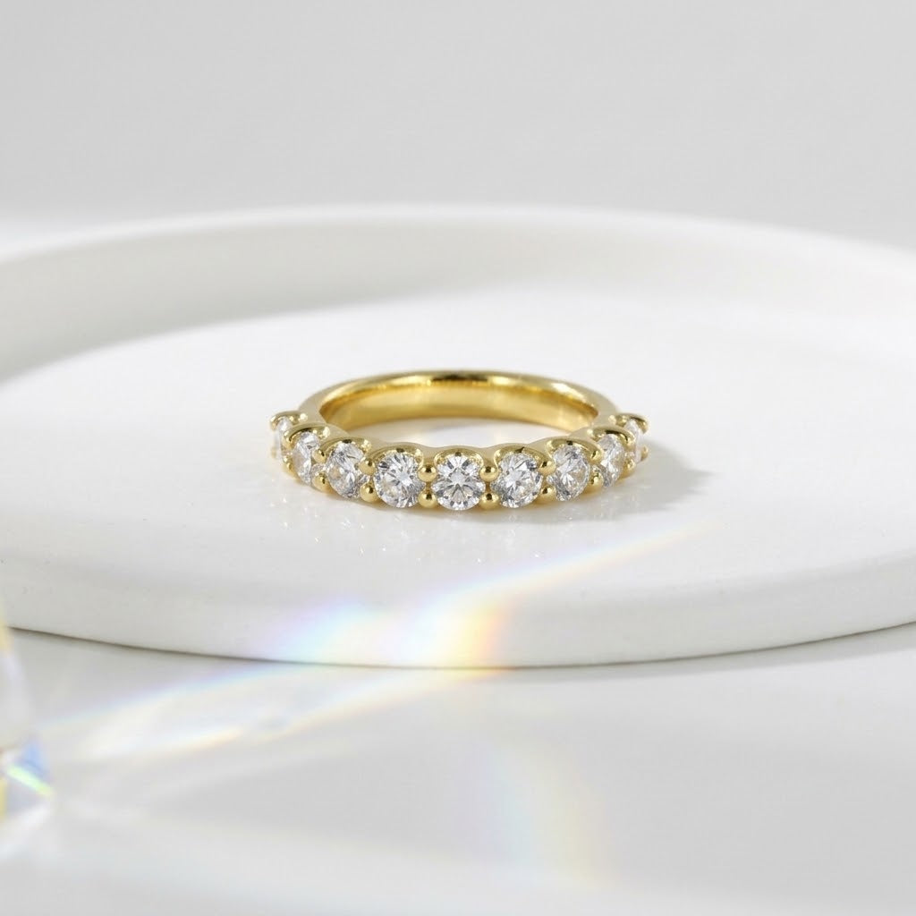 Modern Design Half Eternity