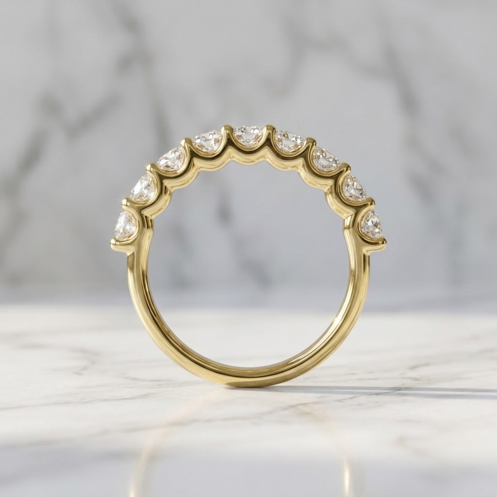 Modern Design Half Eternity