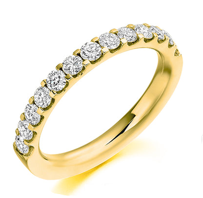 0.75ct Micro-Set Diamond Half Eternity Ring