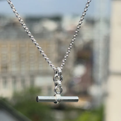 T-Bar Sterling Silver Necklace