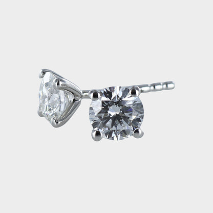 1.02ct Round Brilliant-Cut Lab-Grown Diamond Studs