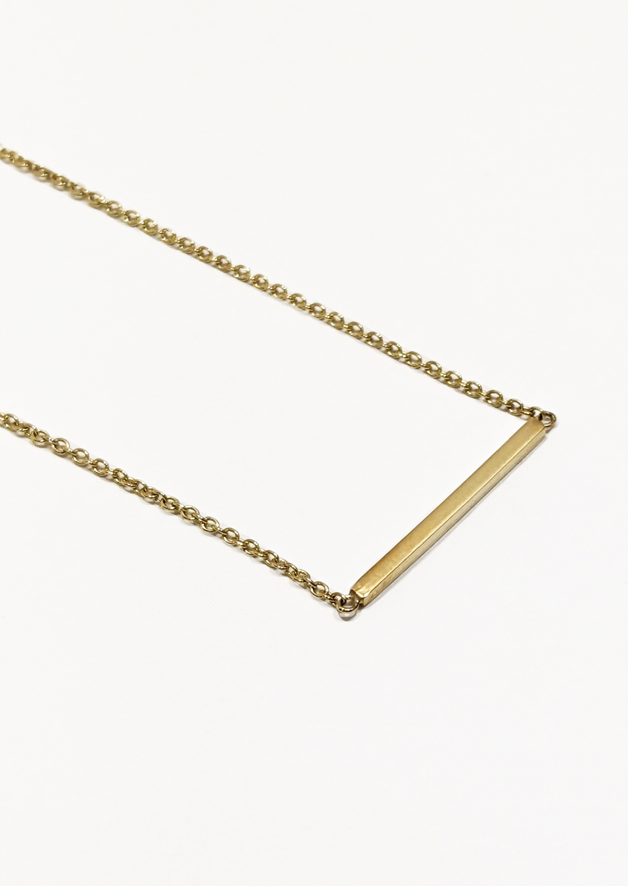 Bar Necklace 9ct Yellow Gold
