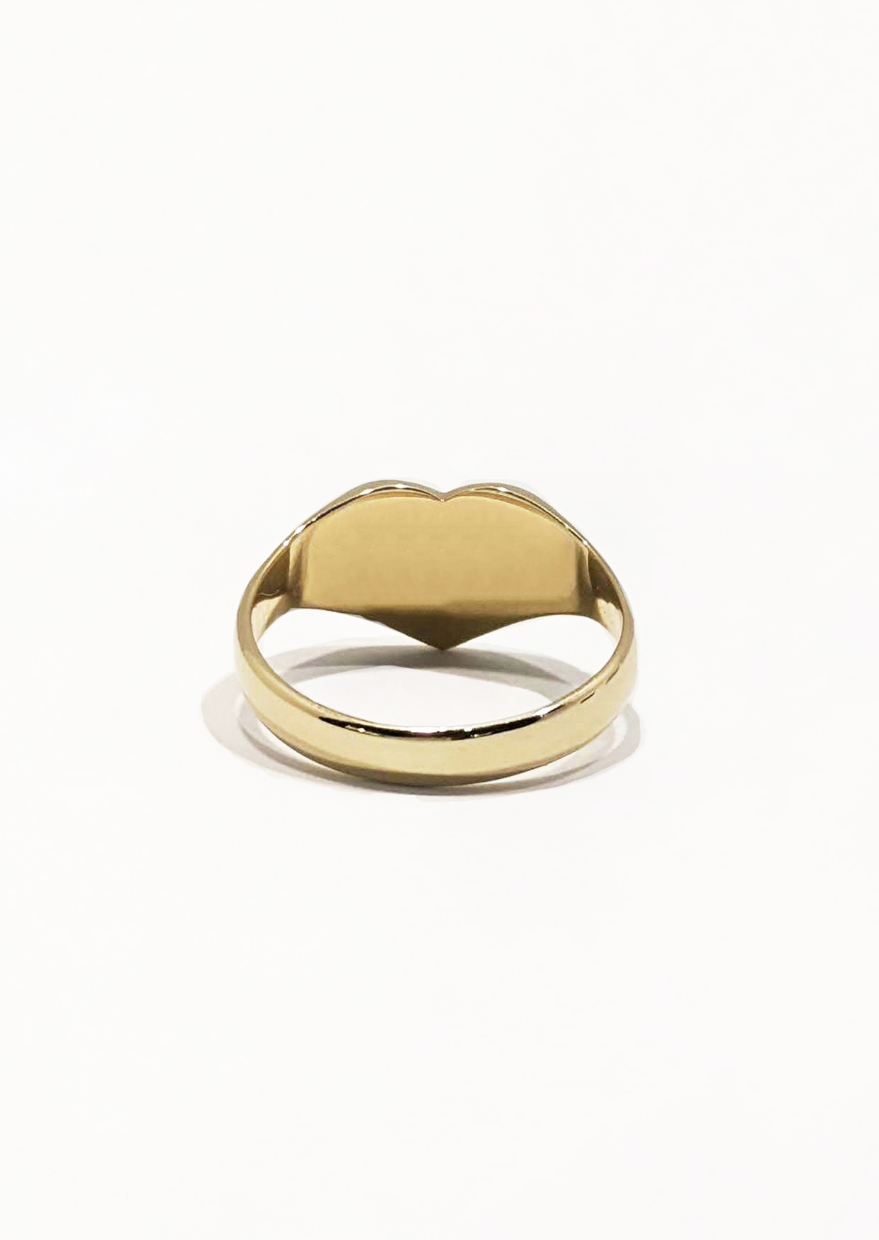 Heart Signet Ring 9ct Yellow Gold - Star Jewellers