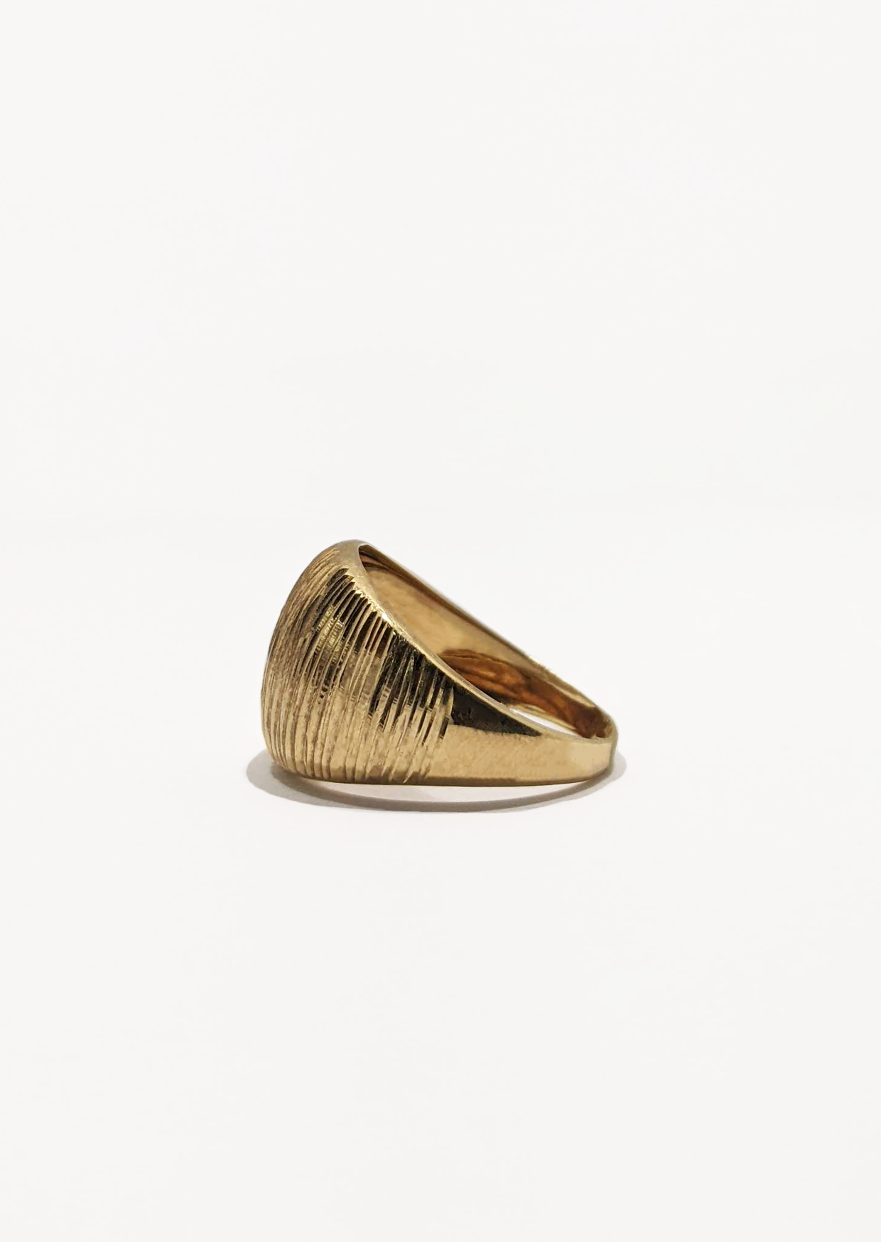 dome ring 9ct yellow gold